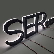 Modern Edge Lit Signage