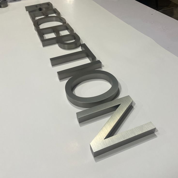 Aluminum Unlit Signs