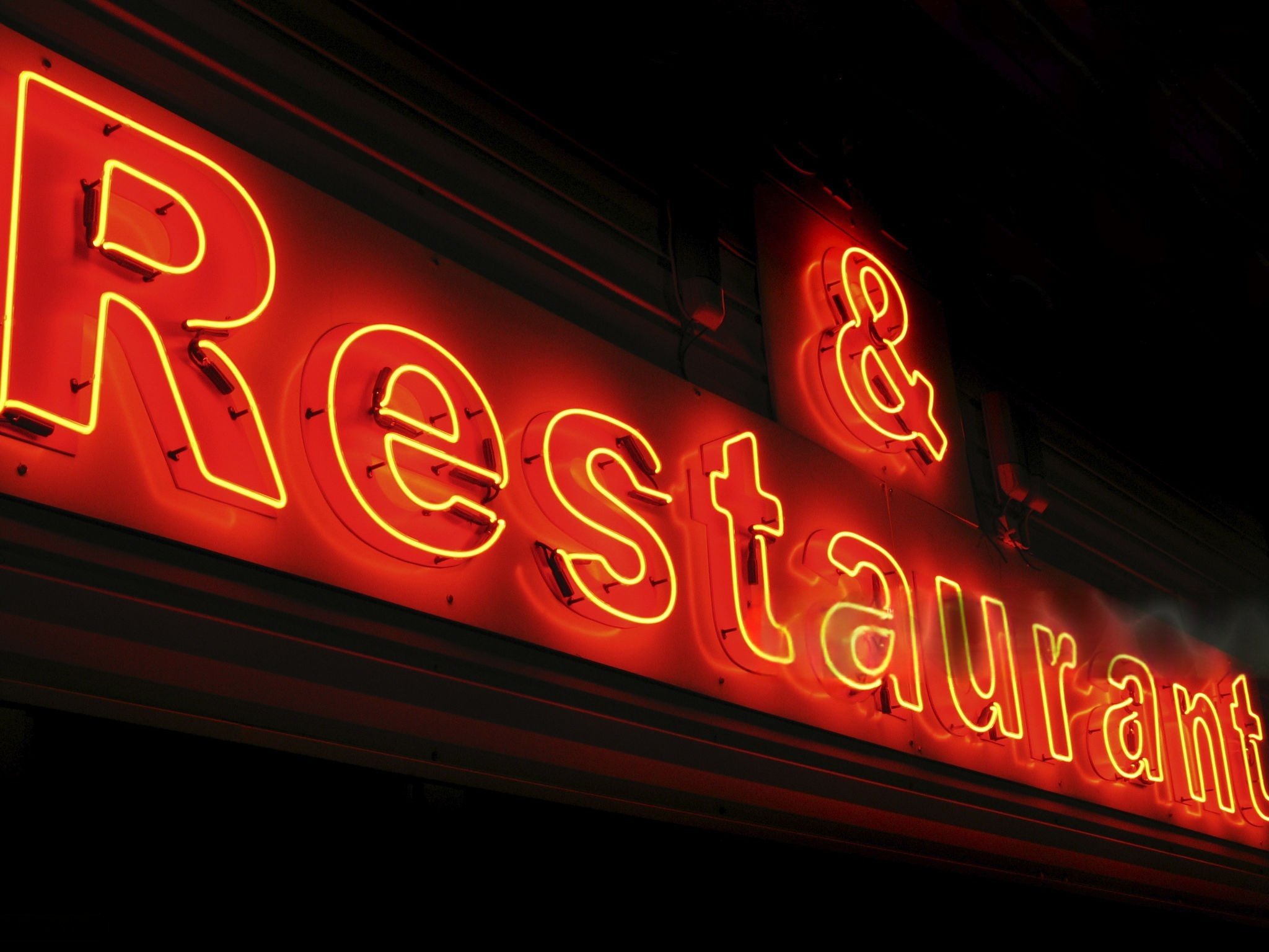 Lighted Business Sign