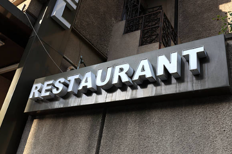 Restaurant Exterior Channel Letters